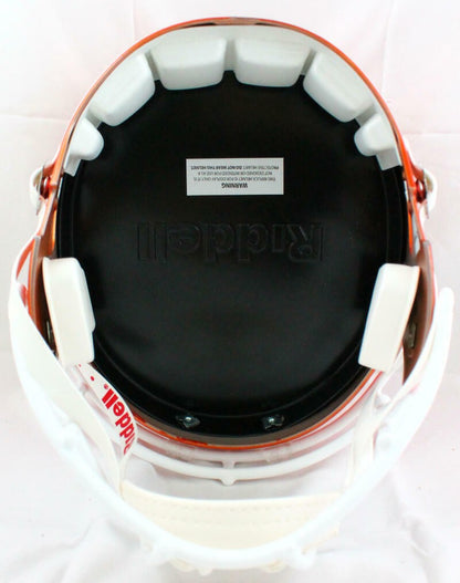 Ray Lewis Signed Miami Hurricanes Riddell Flash Full Size Helmet