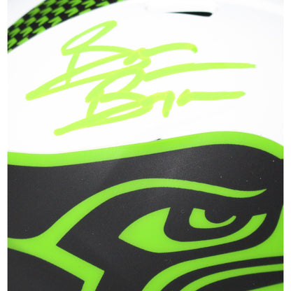 Brian Bosworth Signed Seattle Seahawks Lunar Mini Helmet (Beckett)