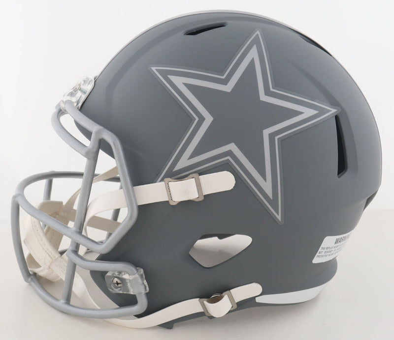 George Pickens Signed Dallas Cowboys Slate Replica Helmet