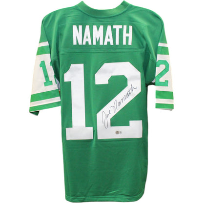 Joe Namath Signed New York Jets Green Mitchell & Ness Jersey