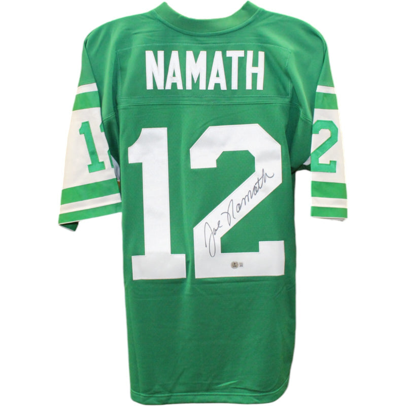 Joe Namath Signed New York Jets Green Mitchell & Ness Jersey
