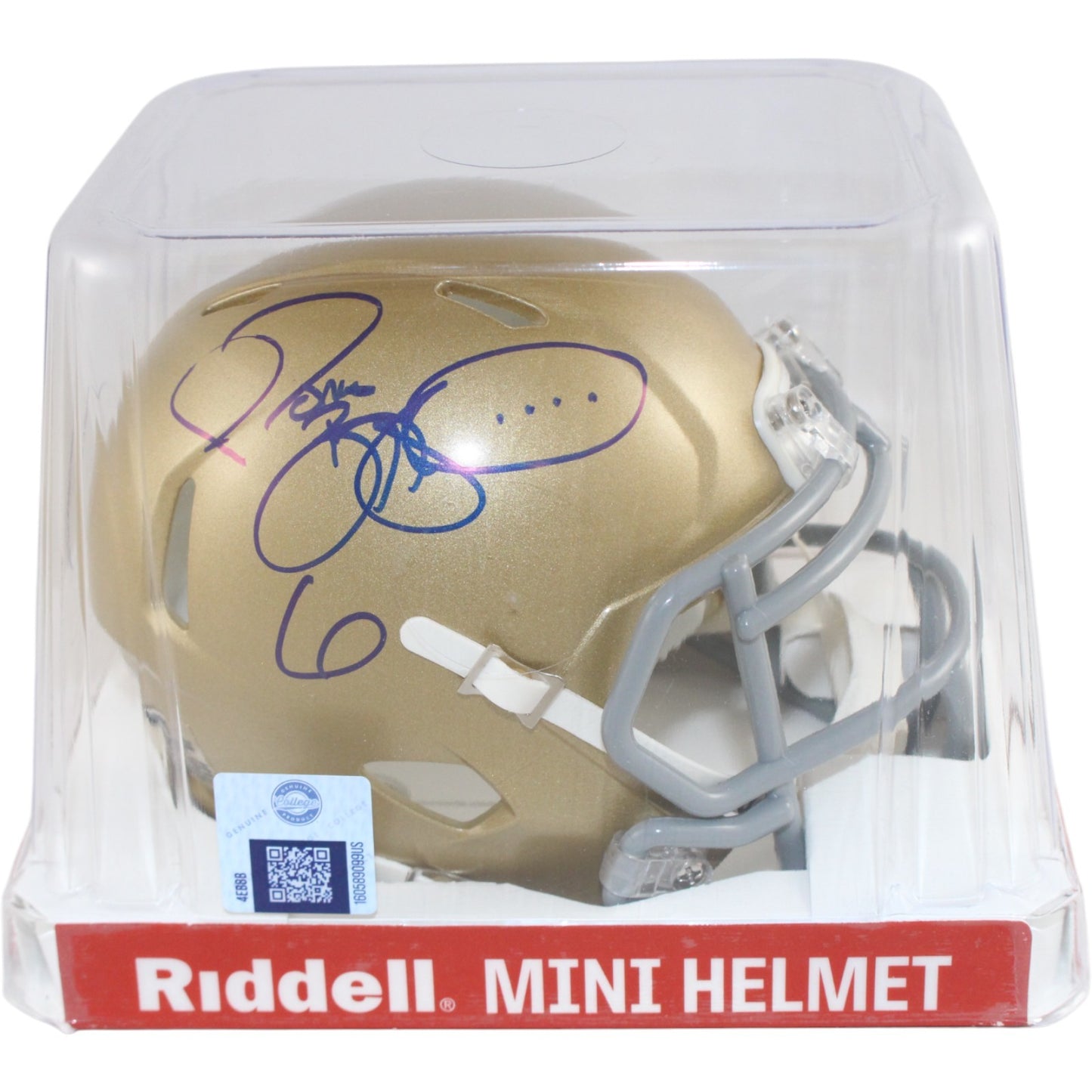 Jerome Bettis Autographed Notre Dame Fighting Irish Mini Helmet Beckett