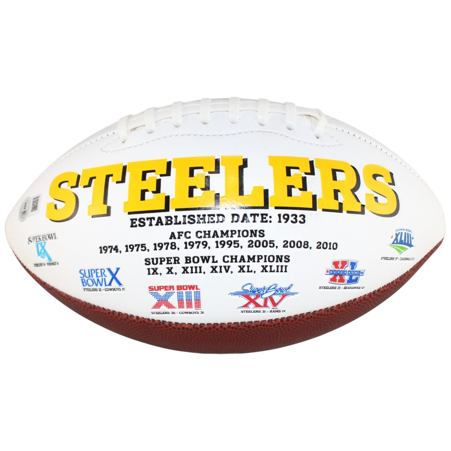 Kordell Stewart Signed Pittsburgh Steelers Logo Football (Slash Inscription)