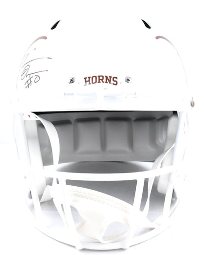 DeMarvion Overshown Signed Texas Longhorns Full Size Speed Helmet