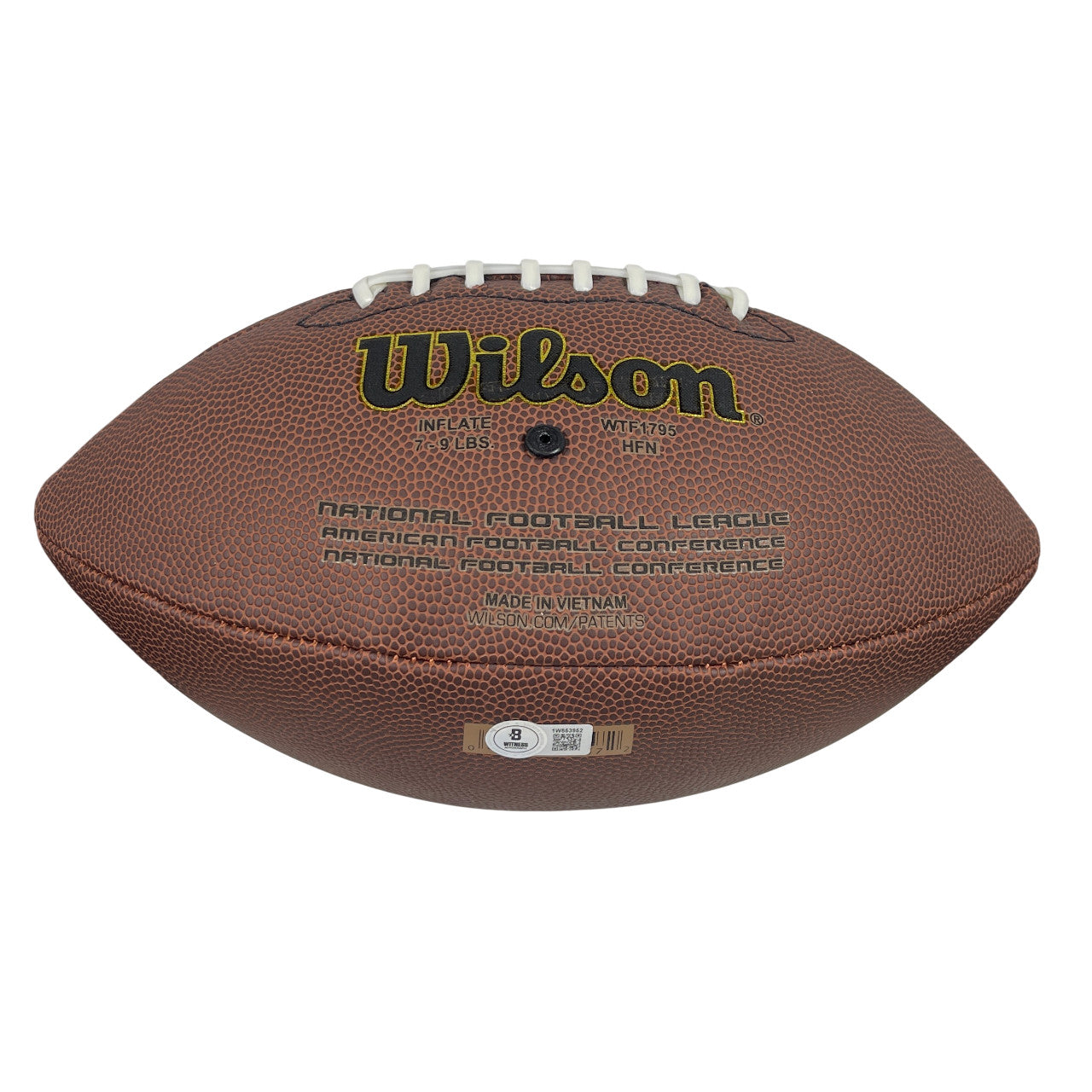 Justin Tucker & Brandon Aubrey Dual Signed Wilson Football Beckett BAS COA