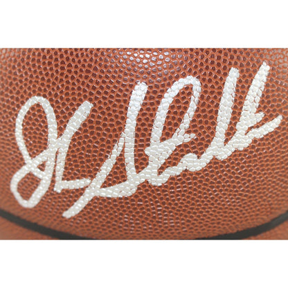 John Stockton Signed Utah Jazz Wilson Logo Basketball