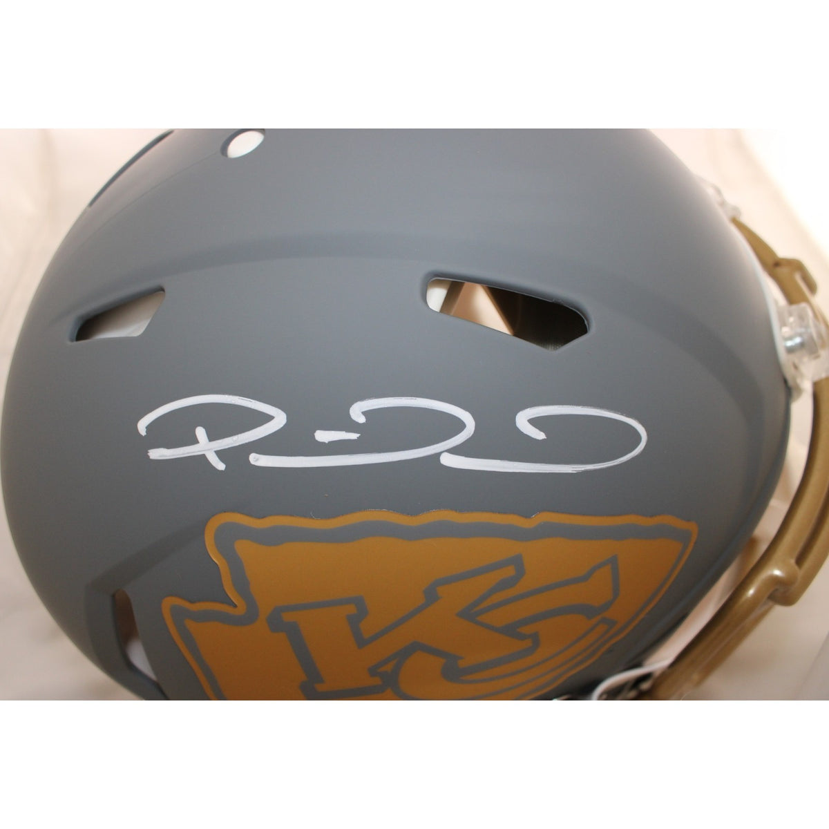 Patrick Mahomes Signed Kansas City Chiefs Slate Full Size Proline Helmet