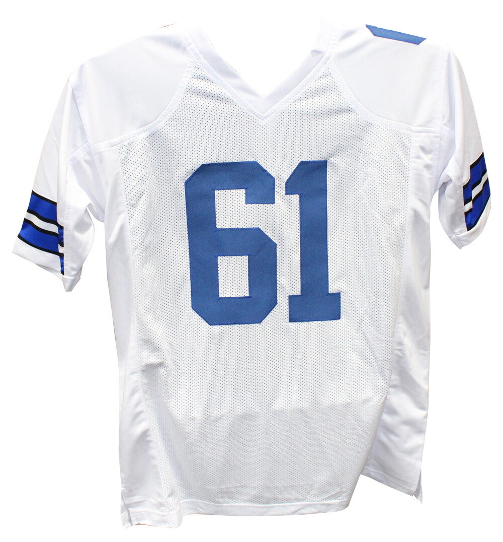Nate Newton Autographed White Custom Jersey "3x SB Champs" (Beckett)