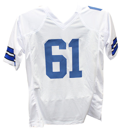 Nate Newton Autographed White Custom Jersey "3x SB Champs" (Beckett)