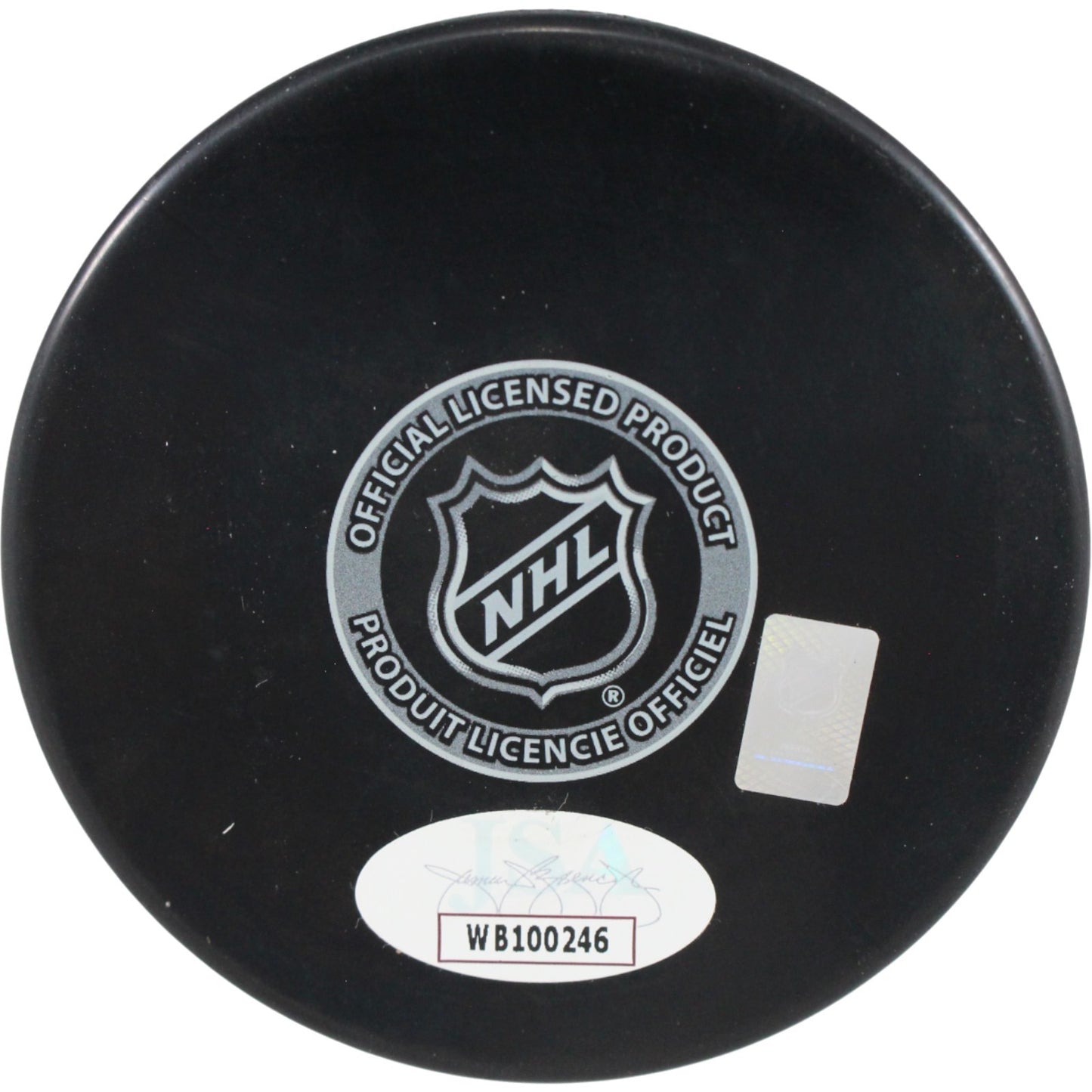 Adam Oates Autographed Washington Capitals Logo Puck (HOF Inscription)