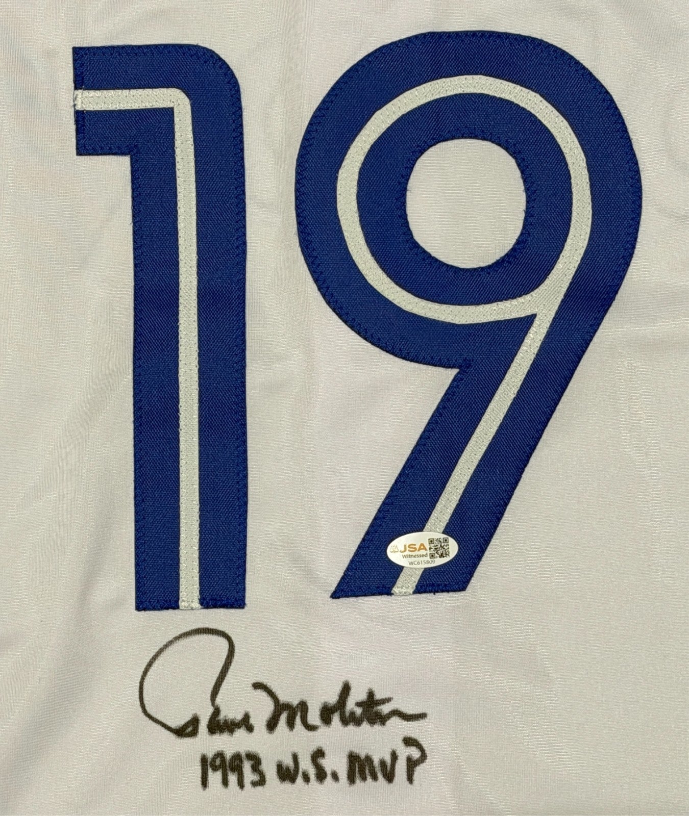 Paul Molitor Signed Toronto Blue Jays Jersey - 1993 WS MVP