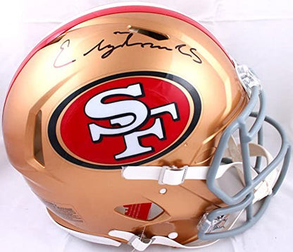 Elijah Mitchell Signed San Francisco 49ers Speed Authentic Helmet