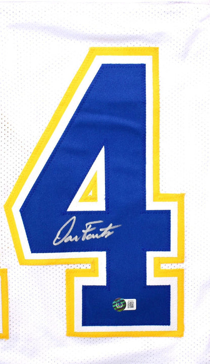 Dan Fouts Signed White Custom Football Jersey