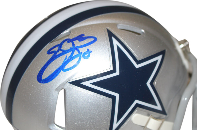 Emmitt Smith Signed Dallas Cowboys Mini Helmet Beckett BAS