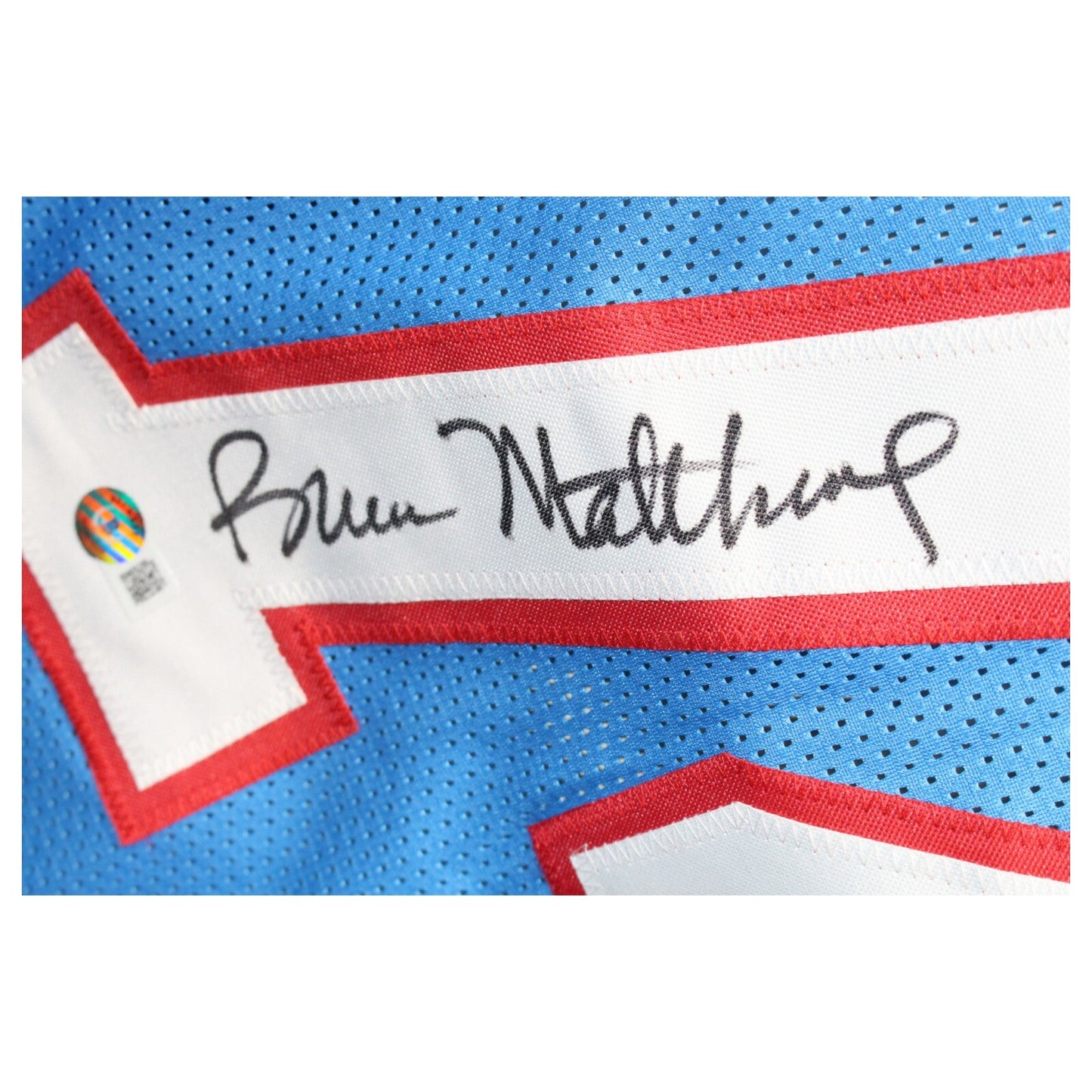 Bruce Matthews Signed Houston Oilers Custom Football Jersey
