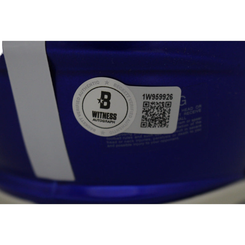 Edgerrin James Signed Indianapolis Colts Flash Alternate Mini Helmet