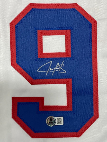 Juan Gonzalez Signed Texas Rangers Custom Jersey (Beckett BAS)