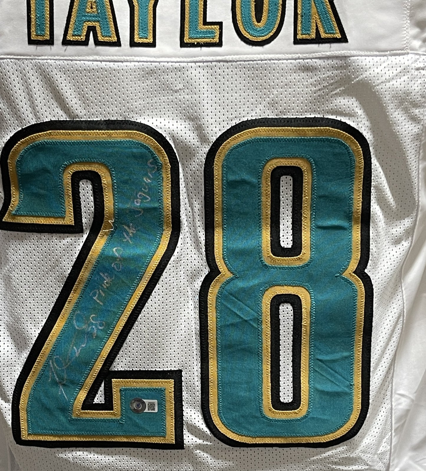 Fred Taylor Signed Jacksonville Jaguars Jersey "Pride of the Jaguars" Beckett