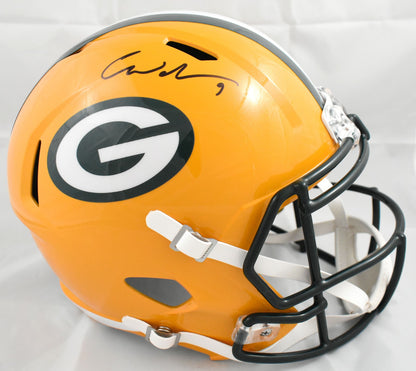 Christian Watson Signed Green Bay Packers Full Size Speed Helmet