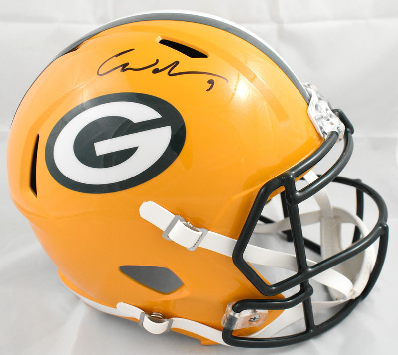 Christian Watson Signed Green Bay Packers Full Size Speed Helmet