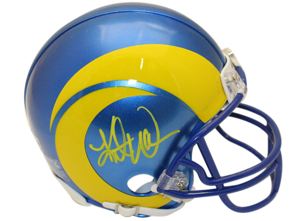 Kurt Warner Signed St. Louis Rams VSR4 Mini Helmet Beckett