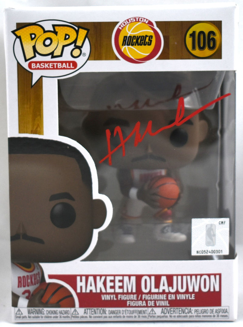Hakeem Olajuwon Signed Houston Rockets Funko Pop #106
