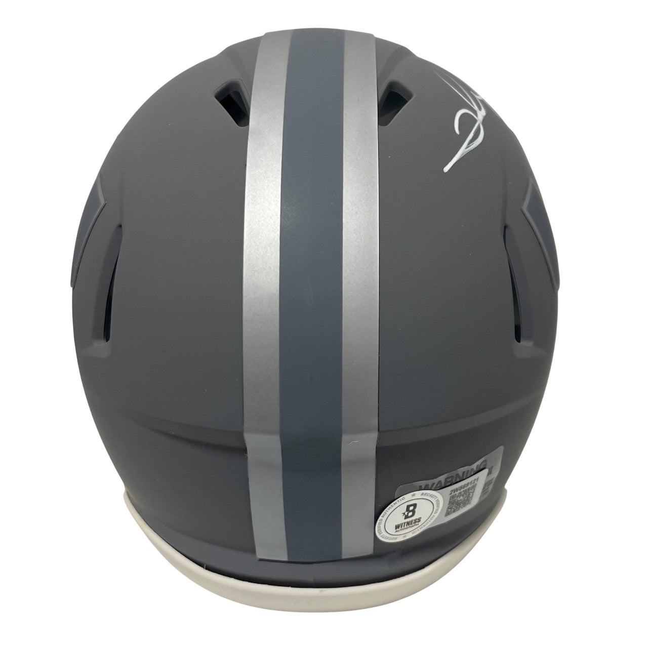 Clinton Portis Signed Miami Hurricanes Slate Mini Helmet (Beckett Witnessed)