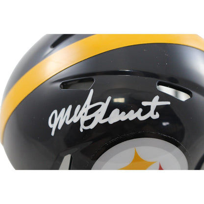 Mel Blount Signed Pittsburgh Steelers Throwback Mini Helmet (Beckett)