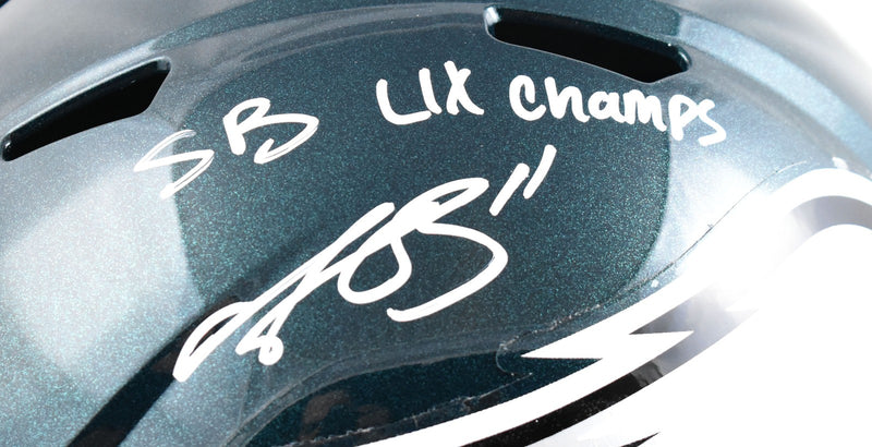 A.J. Brown Signed Philadelphia Eagles Full Size Speed Helmet
