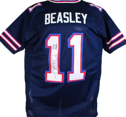 Cole Beasley Signed Buffalo Bills Dark Blue Custom Jersey Bills Mafia
