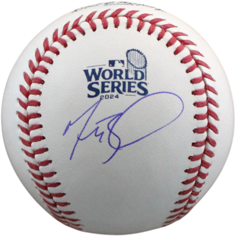 Mookie Betts Autographed Los Angeles Dodgers 2024 World Series OML Baseball