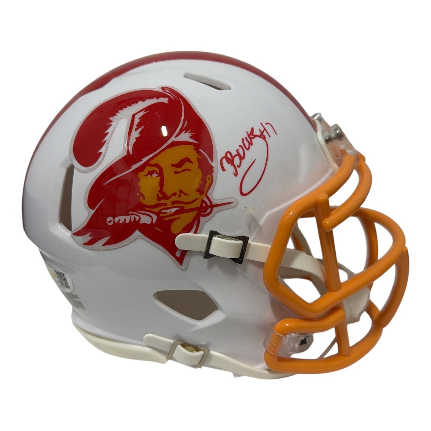 Bucky Irving Signed Tampa Bay Buccaneers Mini Helmet