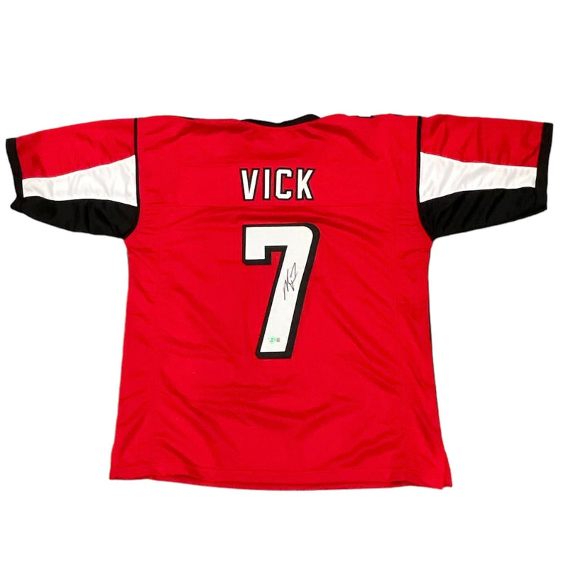 Michael Vick Signed Atlanta Falcons Custom Jersey (Beckett Witnessed)