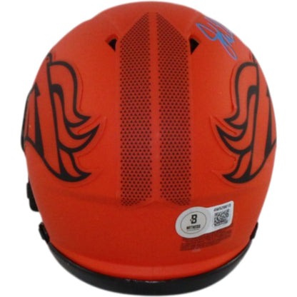 John Elway Signed Denver Broncos Rave Alternate Mini Helmet
