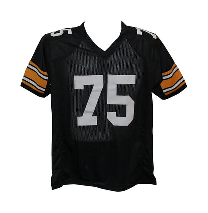 Joe Greene Signed Pittsburgh Steelers Custom Black Jersey HOF BAS