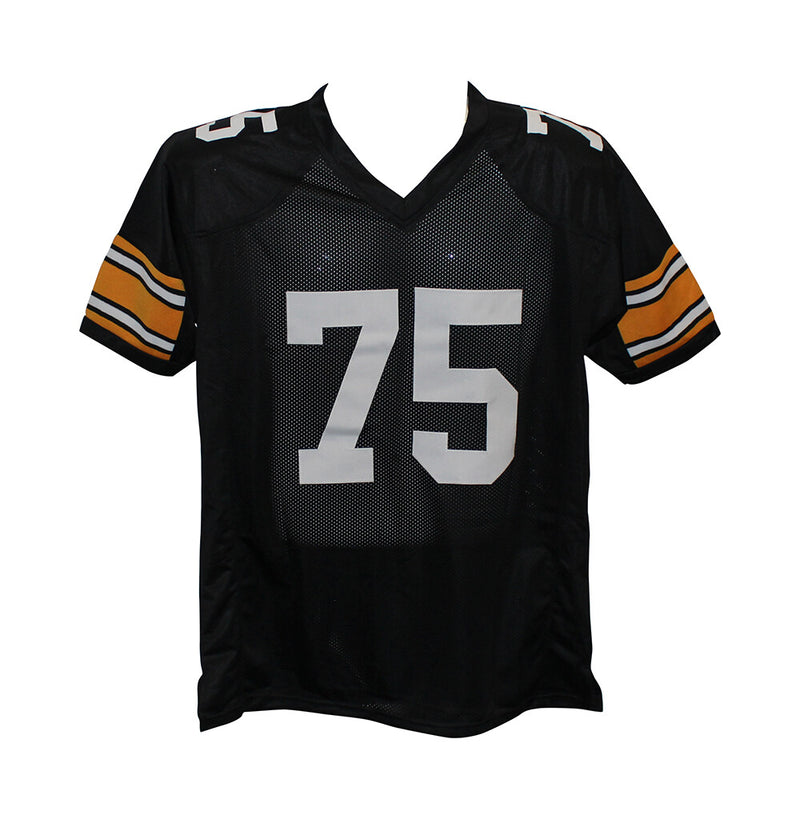 Joe Greene Signed Pittsburgh Steelers Custom Black Jersey HOF BAS