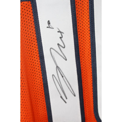 Bo Nix Autographed Pro Style Orange Jersey (Beckett Witnessed)