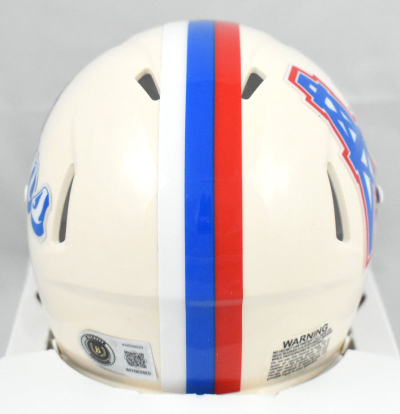 Warren Moon Autographed Tennessee Titans Retro Speed Mini Helmet