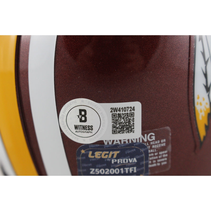 John Riggins Autographed Washington Redskins VSR4 Throwback Mini Helmet