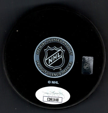 Andrei Vasilevskiy Signed Tampa Bay Lightning Logo Hockey Puck (JSA)