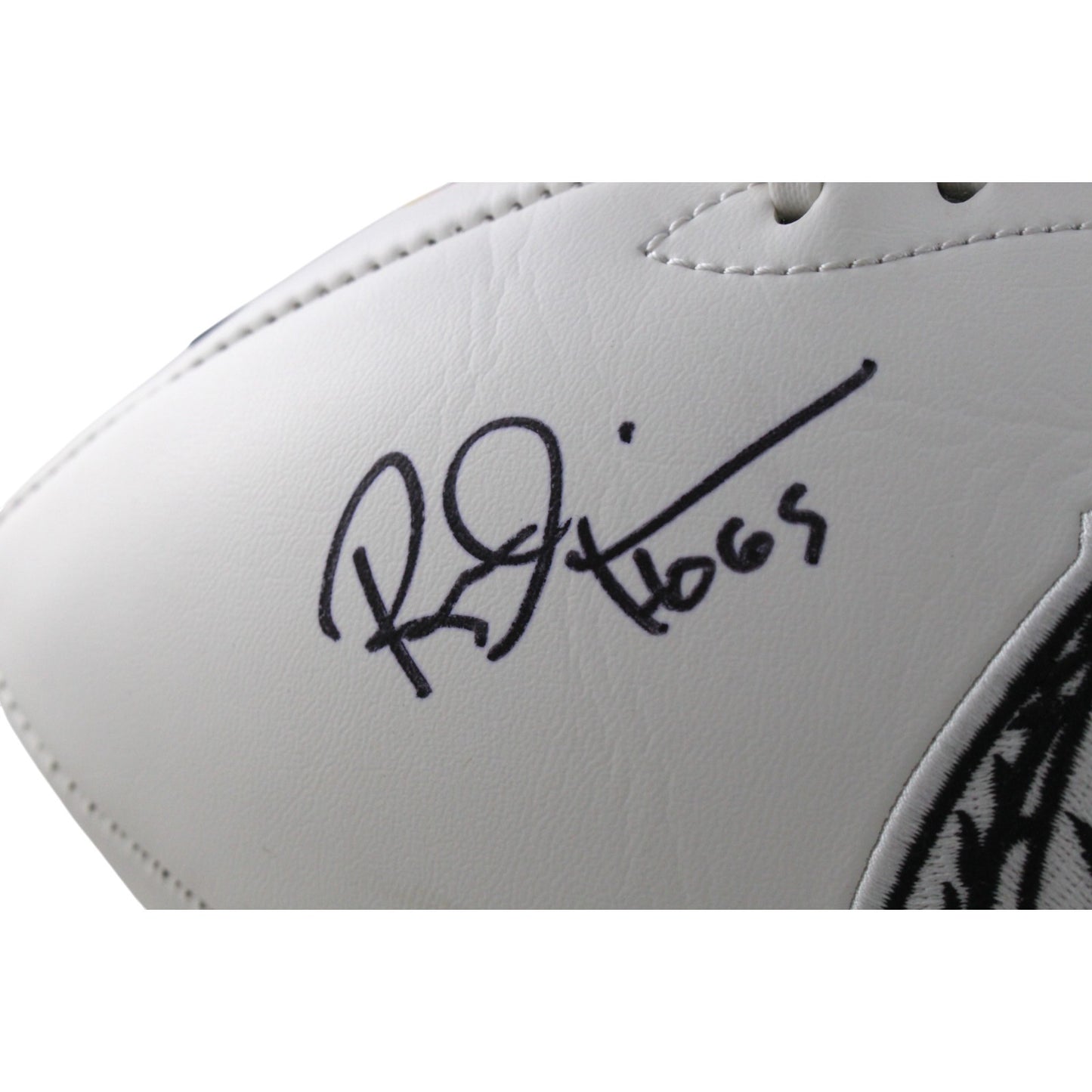 Russ Grimm Autographed Washington Redskins Logo Football (HOF Inscription)