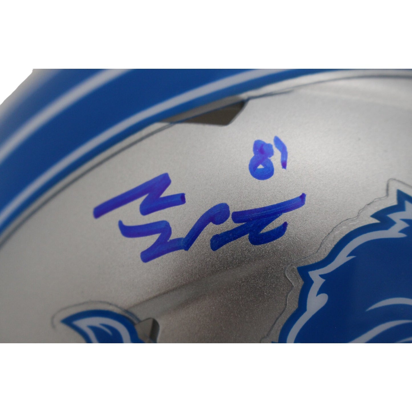 Sam LaPorta Detroit Lions Autographed 2024 Speed Mini Helmet