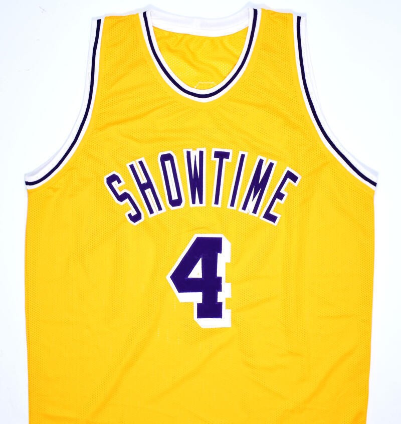 Byron Scott Autographed Los Angeles Gold Custom Jersey