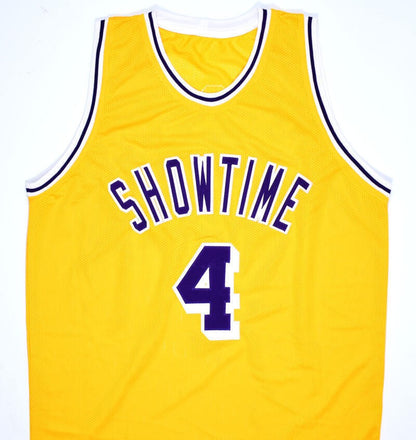 Byron Scott Autographed Los Angeles Gold Custom Jersey