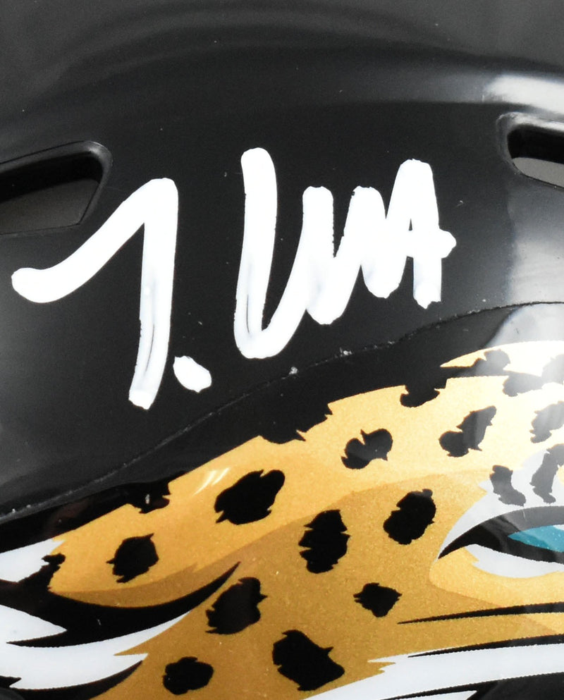 Travis Hunter Signed Jacksonville Jaguars Speed Mini Helmet