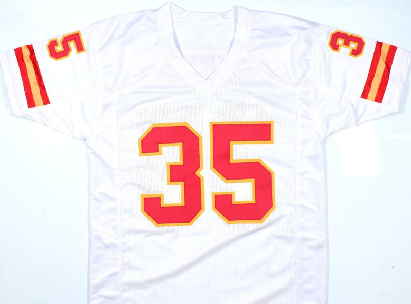 Christian Okoye Autographed Kansas City Chiefs White Custom Jersey