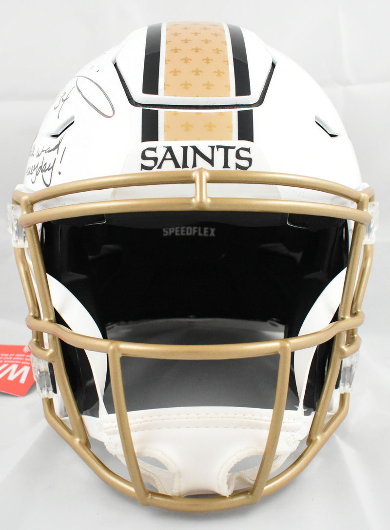 Ricky Williams Signed New Orleans Saints 2025 Alternate Speedflex Helmet