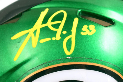 Aaron Jones Signed Green Bay Packers Flash Speed Mini Helmet