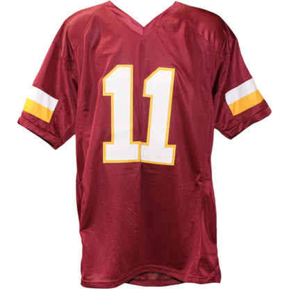 Mark Rypien Signed Pro Style Red Jersey with "SB MVP" Inscription (Beckett)