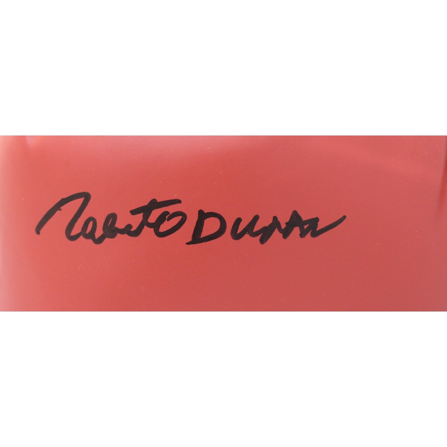 Roberto Duran Autographed Red Everlast Left Hand Boxing Glove